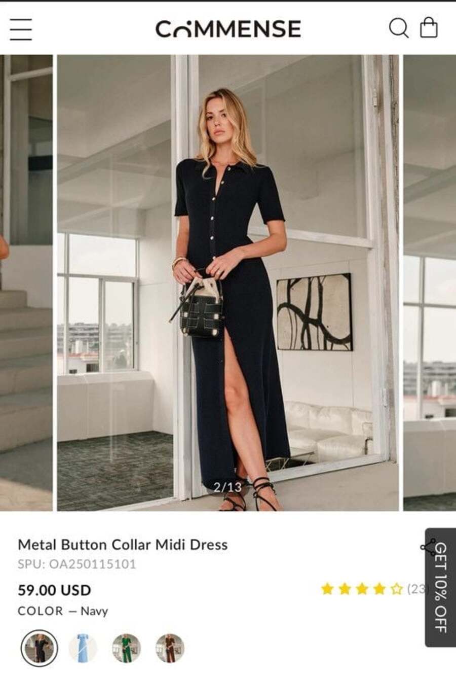 Commence Navy Blue dress medium